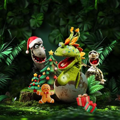 Weihnachten bei den Dinos