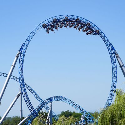 blue fire Megacoaster