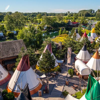 Tipizelt Camp Resort Luftaufnahme 