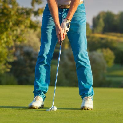 Golfspieler im Golfclub Breisgau