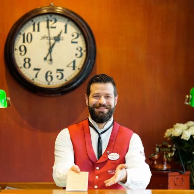 Rezeption im Hotel "Bell Rock"