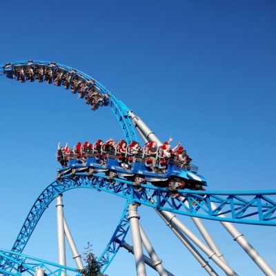 blue fire Megacoaster