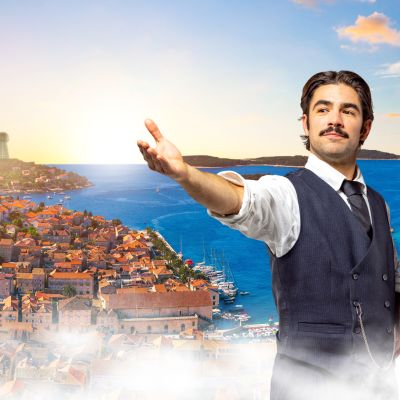 Motiv zum Film im Traumzeit-Dome "Nikola Tesla's Beautiful Croatia"