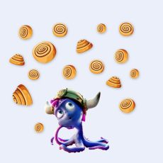 Snorri liebt Zimtschnecken