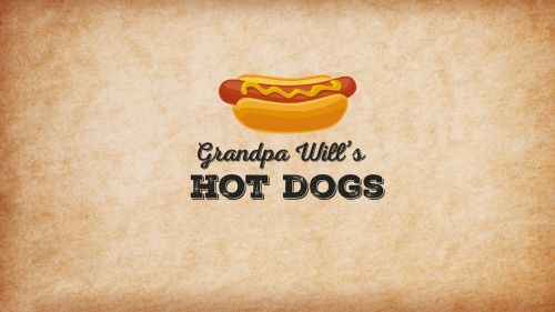 Hot Dog Stand "Grandpa Will's Hot Dogs"
