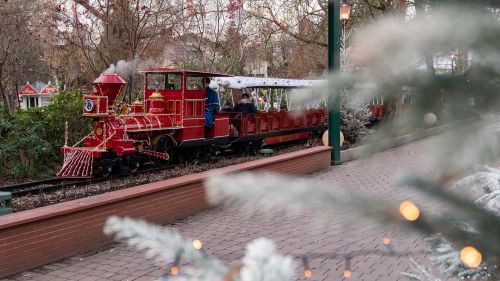 Winterliche Panoramabahn in der Nähe der Station England