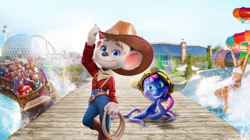 Edda Euromausi und Snorri vor Ihren Parks im Sommer