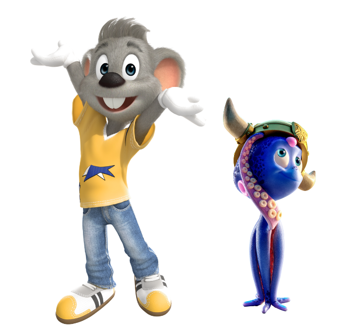 Die Maskottchen Ed Euromaus & Snorri
