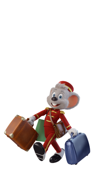 Europa-Park Maskottchen als Page