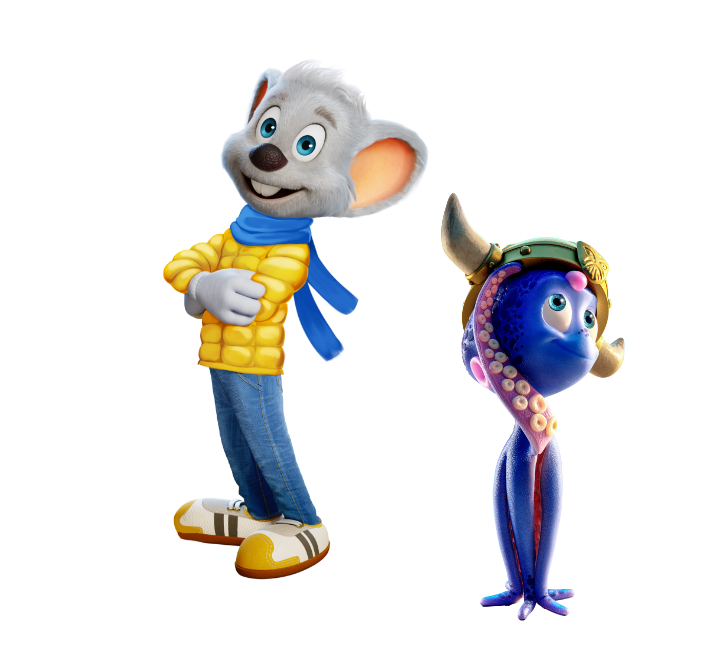 Die Maskottchen Ed Euromaus & Snorri