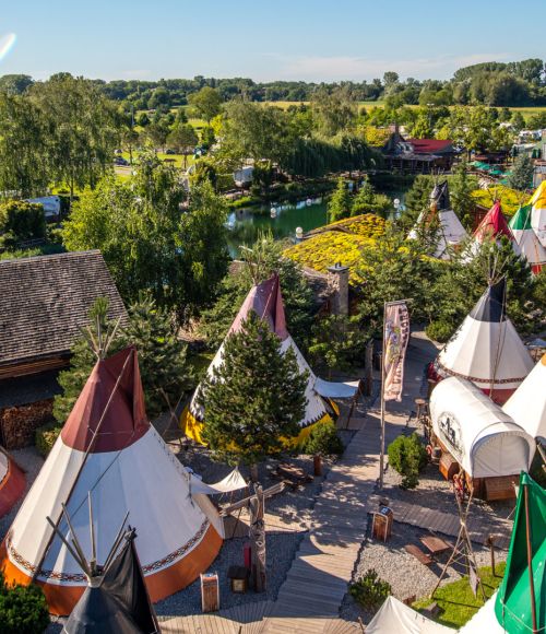 Tipitent Tipi Town luchtopname