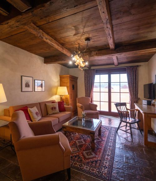 Castillo Alcazar Themensuite Wohnzimmer mit Ausblick