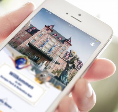 Smartphone mit Europa-Park App