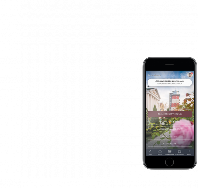 Ansicht der Hotel App