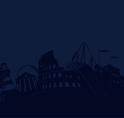 Silhouette des Europa-Park Erlebnis-Resorts