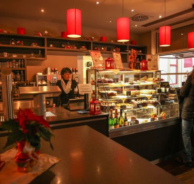 Kaffi Hús Innenbereich mit Theke