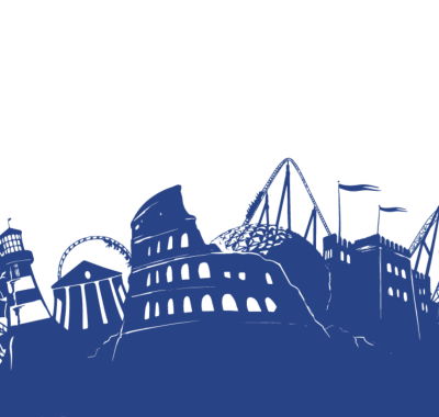 Silhouette des Europa-Park Erlebnis-Resorts