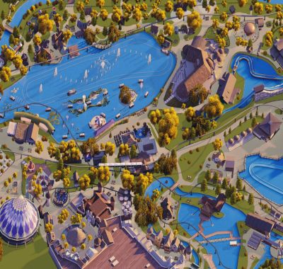 Halloween Parkplan des Europa-Park