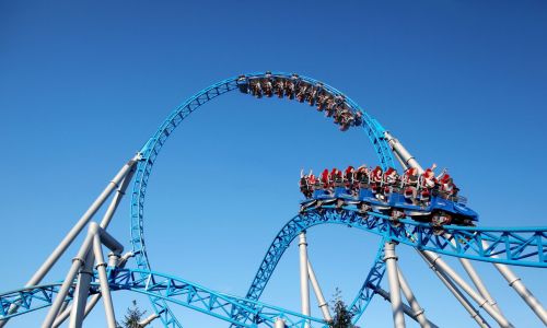 blue fire Megacoaster