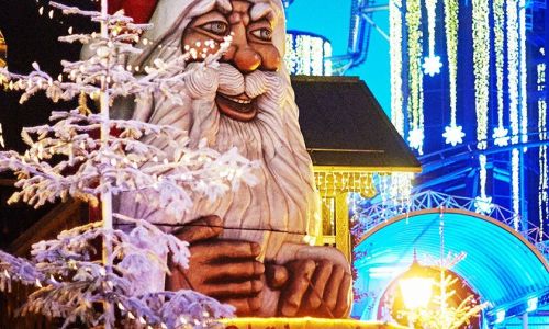 Weihnachtsmannglühweinstand
