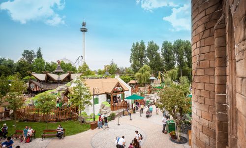 Ausblick im Themenbereich Irland im Europa-Park Ausblick im Themenbereich Irland im Europa-Park