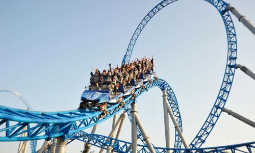 blue fire Megacoaster
