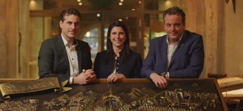 Thomas Mack, Ann-Kathrin Mack und Michael Mack im Hotel Krønasår